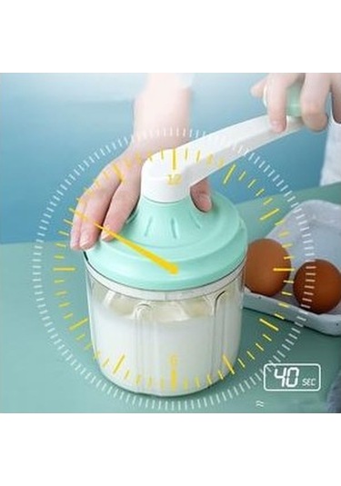 Yasammerkezi 1200 Ml El Kranklı Yumurta Beyaz Çırpma Tüfeği Ev Manuel Döner Yumurta Çırpıcı Krem Çırpma Bl Ahşap