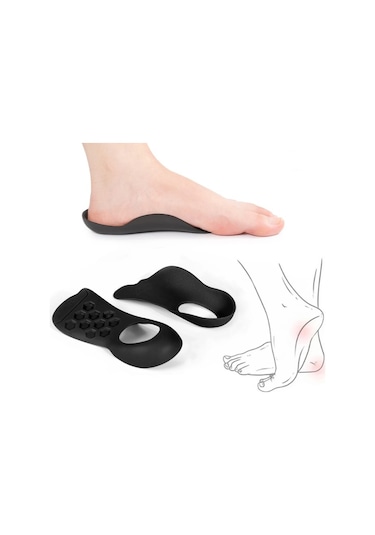 Esnek Düz Taban Düzeltici Topuk Yastığı