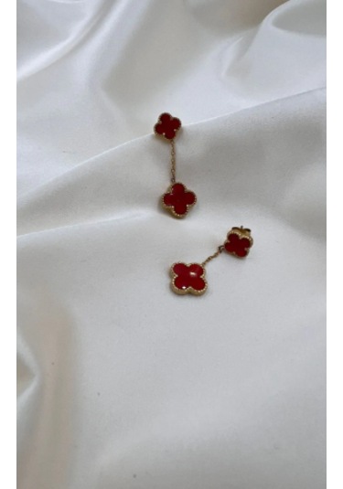 Bb Çelik Yonca Model Sallantılı Küpe