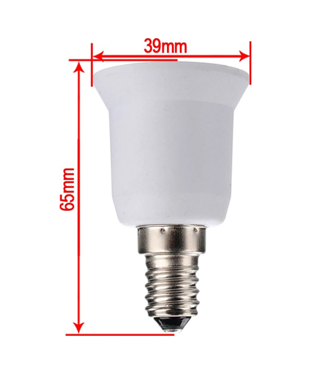Yuntech01 10 Adet E14'den E26/e27'ye Dönüştürücü, Avize Ve Lambalar İçin Filtreli Soket Adaptörü, Ac85-265v Uyumlu Taban Değiştirici Classıc
