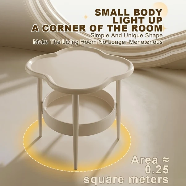 Gateesat Beyaz Modern Dairesel Mobil Depolama Rafı, Alet Ve Ev Organizasyonu İçin Beyaz