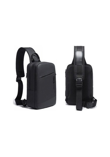 Ebitda Bange Outdoor Usb Şarj Portlu Tek Omuz Çantası Siyah 19x8x30cm 0.57kg Kapasiteli Oxford Bezi Siyah