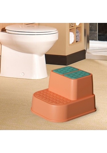 Flybuy Bosphorusboutique Çocuk Basamaklı Tabure - Multiuse Oyun Odası Sit - Yürümeye Başlayanlar İçin Kaymaz Ve Su Geçirmez Diğer