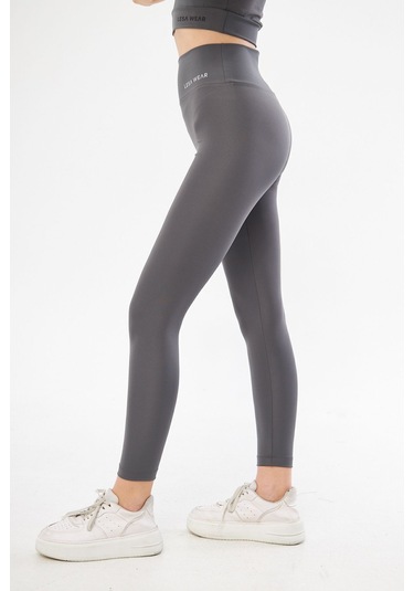 Yüksek Bel Likralı Toparlayıcı Tayt Antrasit