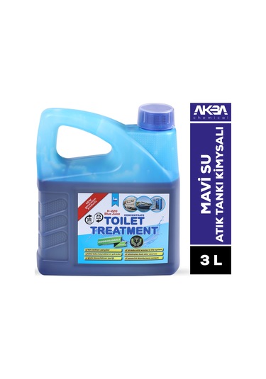 Akba Mavi Su Toilet Treatment Atık Tankı Kimyasalı 3 L