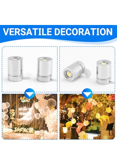 Xurunkeji Bebek Evi İçin 36 Adet Minyatür Işık, El Sanatları İçin Minyatür Led Işıklar, Pil İle Çalışan Mini Spot Işıklar Sıcak Beyaz Gümüş