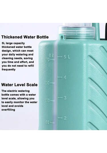 Neevoyu Elektrikli El Tipi Sprey Makinesi - Bahçe Sulama Ve Dezenfeksiyon İçin 5l Kapasite, 2400mah Pil Ve Su Filtresi