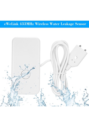 Xindoker "433mhz Kablosuz Su Alarm Sensörü - Ev, Mutfak, Banyo İçin Su Kaçağı Dedektörü Wl-878w "