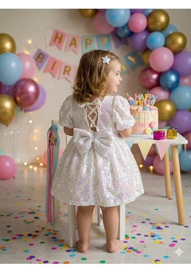 Babydoll Elbise Cumino Beyaz