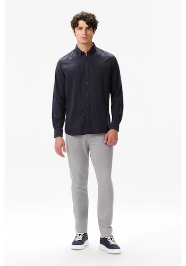 Nautica Erkek Siyah Classic Fit Gömlek-11421 Siyah