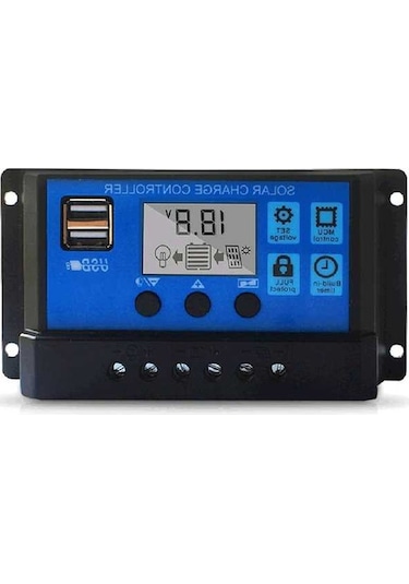 Pazly 100a Güneş Şarj Kontrol Cihazı, Usb Akıllı Batarya Regülatörü, Sokak Aydınlatma İçin Ayarlanabilir Lcd Ekran