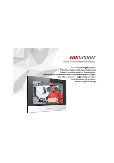 Hikvision Ds-Kh6320-Wte1 7 Tft Iç Mekan Ip Görüntülü Diafon Ekran