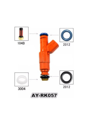 Tenfowee Mazda 6 Yakıt Enjektörü Tamir Seti - 0280156154 Parça Numaralı - 4 Filtre Ve O-ring Dahil
