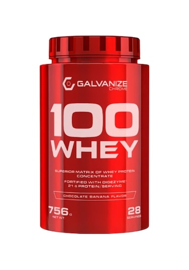 Galvanize Chrome 100 Whey Protein Tozu 756 Gr Çikolata & Muz 28 Servis Çikolata - Muz