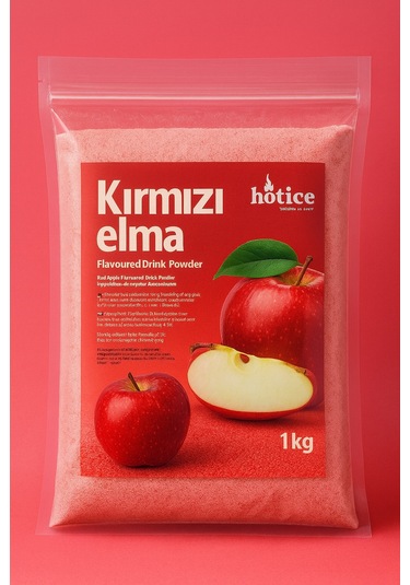 Hotıce Kırmızı Elma Aromalı İçecek Tozu 1 KG