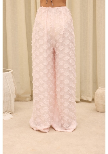 Mai Collection Sanary Bandana Detay Pembe Gömlek Pantolon Takım