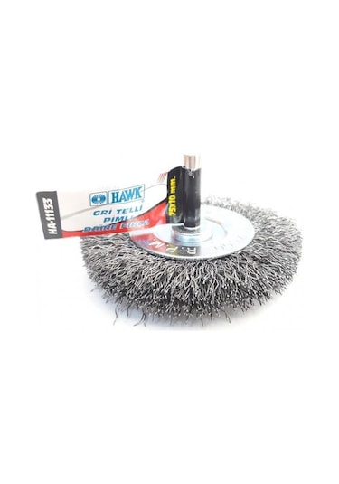 Ha11133 Pimli Gri Tel Daire Fırça 75x10 Mm