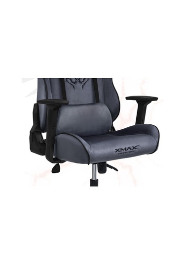 Rio Balerion Antrasit Gri Kadife Terletmez Kumaş Gaming Oyuncu Koltuğu -3 Gri