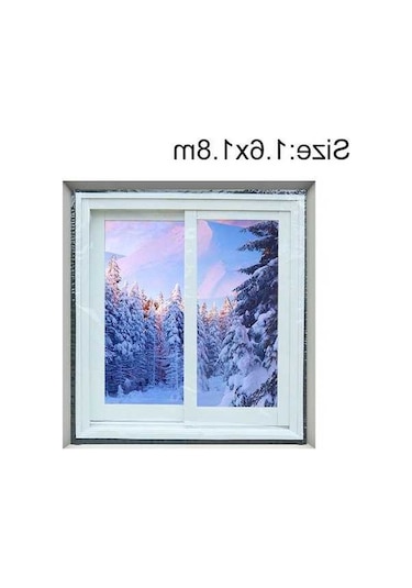 Tongxida İç Hava Kaçak Sessiz Pencere Yalıtım Film, 1.6x1.8m, Rüzgar Geçirmez