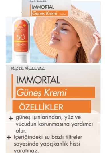Fitoderman İmmortal Koyu Leke Karşıtı SPF 50 Yüz Güneş Kremi 100m