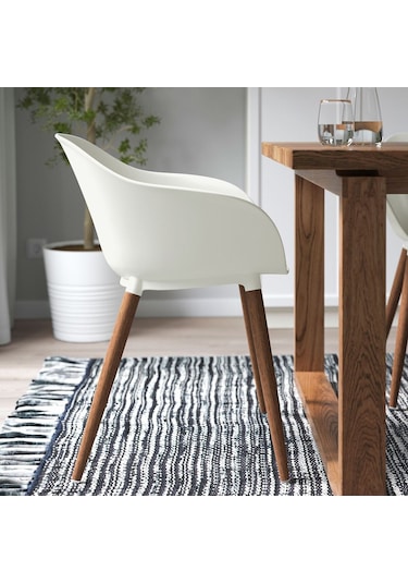 Kolçaklı Sandalye, Beyaz Beyaz