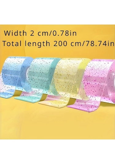 Willowhaven Canlı Nano Çift Taraflı Bant - 2 Adet Rastgele Renk, Yeniden Kullanılabilir