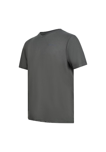 2as Victor Erkek Viloft V Yaka T-shirt Antrasit Antrasit