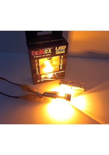 Femex Platinum Py21W 1156 Bau15S 150 Çapraz Tırnak Sinyal Led