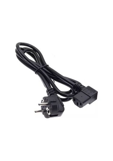 C13 Power Güç Kablosu 90° Derece L Uç Sol Açılı - 1.8 mt