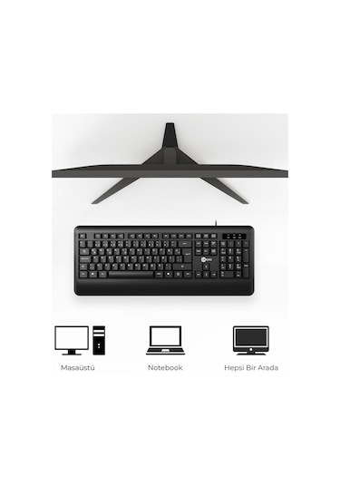 Lecoo KB104 USB Kablolu Türkçe Q Klavye