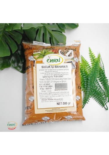 Envai Doğal Evlik Sucuk Içi Baharatı 500 G