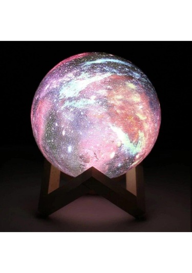 Galaksi Dekoratif Dokunmatik Ve Şarjlı Gece Lambası Çok Renkli