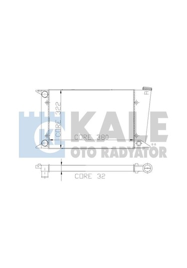 KALE OTO Radyatör 2024092AL Su Radyatörü Golf Scırocco 8 Sıra Al - Pl Alümınyum