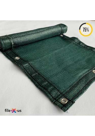 %75'Lik Örgü Tel-Tel Çit Filesi-Koyu Yeşil |Güçlendirilmiş Kenar
