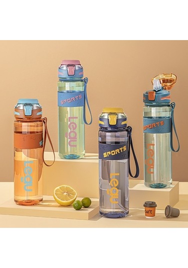 Spor Su Bardağı 2024 Yaz Gezisi Gıda Sınıfı Büyük Kapasiteli Hasır Fincan Yüksek Sıcaklığa Dayanıklı Şişe Taşınabilir Uzay Plastik Bardak 1000ml Fpds0s Diğer