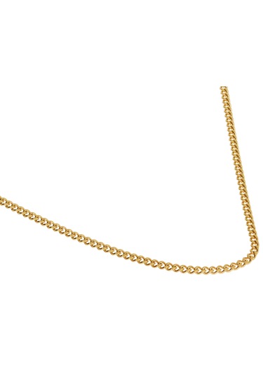 Erkek 2 Mm Çelik Zincir Kolye Gold