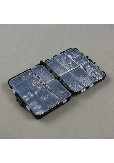 Pazly 188 Parça Balıkçılık Seti: Döner Kayanlar, Olta Kancaları, Ağırlıklar Ve Gece Parlayan Boncuklar