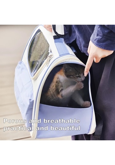 Fochsia Büyük Kapasiteli Pembe Evcil Hayvan Sırt Çantası Nefes Alabilir Omuz Askılı Seyahat Çantası