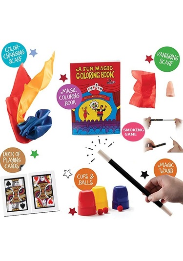 Sihirbazlık Malzemeleri İlizyon Ürünleri Sihir Oyunları 7 Farklı Oyun Seti 4434