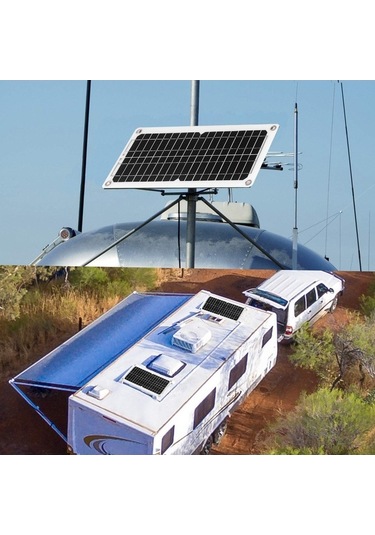 Pazly 12w Monokristal Güneş Paneli Seti - Şarj Kontrolcülü, Usb Çıkışlı, Kampçılık Tekneler İçin