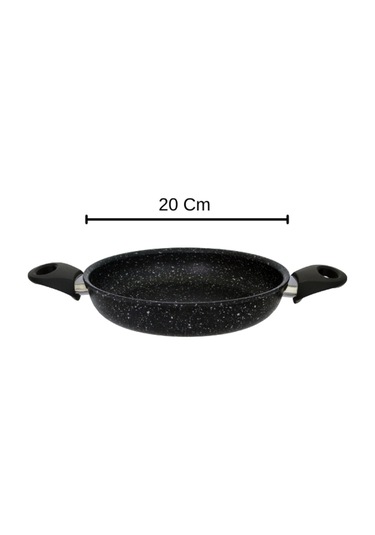 Diez 20 Cm Granit Ezme Sahan Siyah Yanmaz Yapışmaz
