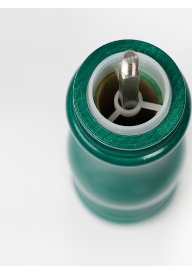 Koyu Yeşil Ahşap Tuz Ve Karabiber El Değirmeni Öğütücü Grinder 22 Cm Koyu Yeşil