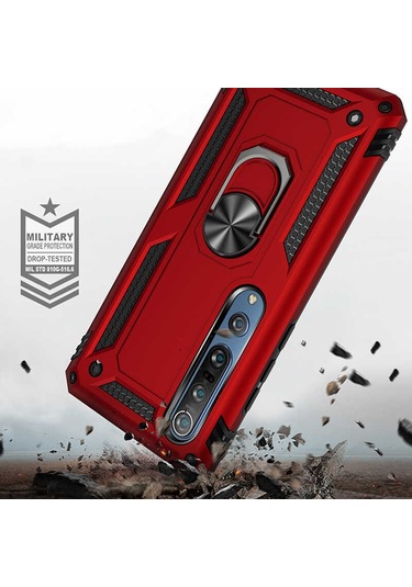 Xiaomi Mi Note 10 Lite Kılıf Zore Vega Kapak Gold