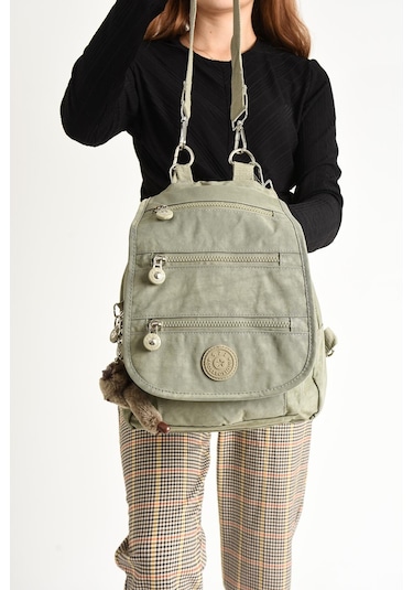 Ultra Hafif Kadın Sırt Ve El Çantası Vizon Model: 571-5a - Vizon