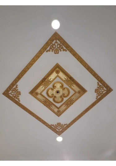 Dekoratif Poliüretan Tavan-duvar-kapı-mobilya Köşe Motifi 27x18 Cm