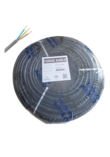 Toros Kablo Ttr 3 X 2.5mm² Cca Kablo H05 W-f 100 Metre