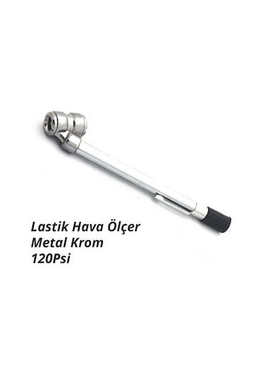 Carub Lastik Hava Ölçer Metal 204 Tip 120psi Vakum