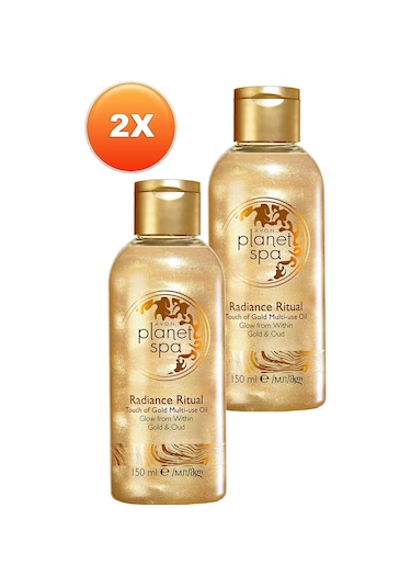 Avon Planet Spa Radiance Ritüel Dokunuş Altın Masaj Yağı 2 x 150 ML