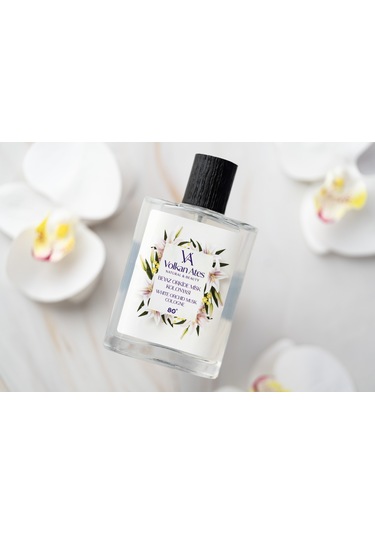 Volkan Ates Natural & Beauty Beyaz Orkide Misk Kolonyası Cam Şişe 100 Ml