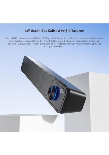 Lenovo Lecoo Ds111 6w Kablolu Bluetooth Stereo Tv Monitör Soundbar Hoparlör